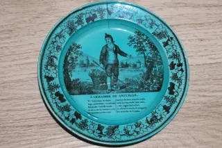 Plato Labrador Asturiano S.XIX