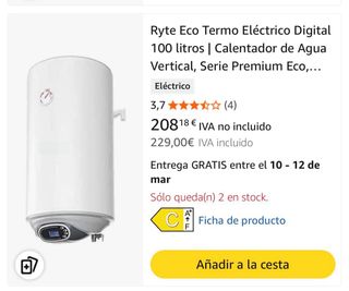Termo Eléctrico 80L Digital