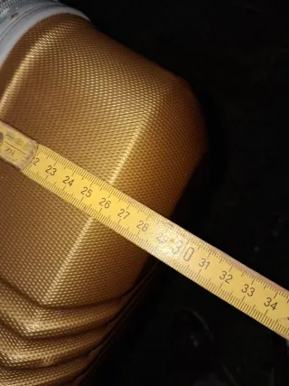 Valigia grande trolley color oro