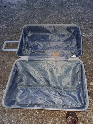 Valigia grande trolley color oro