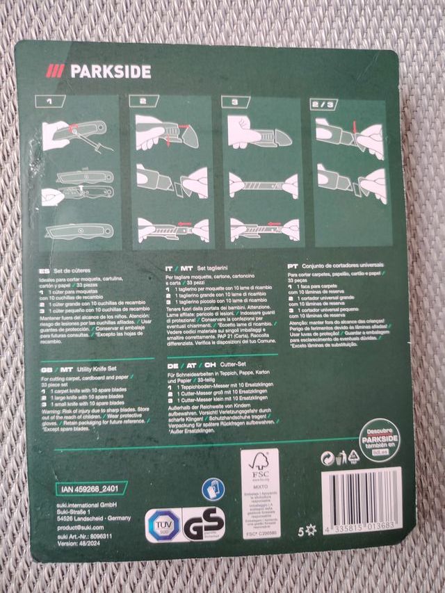 Set de cúteres Parkside 33 piezas