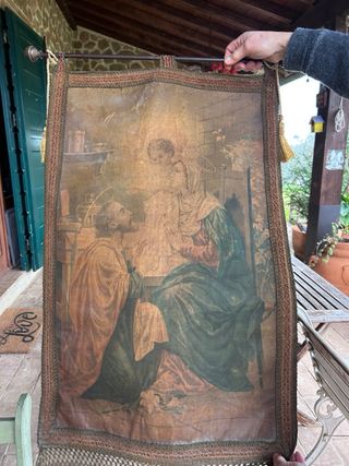 Antigua Cromolitografía Sagrada Familia