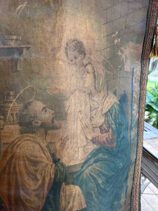 Antigua Cromolitografía Sagrada Familia