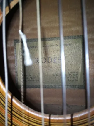 Guitarra Española RODES Artesanía Barcelona