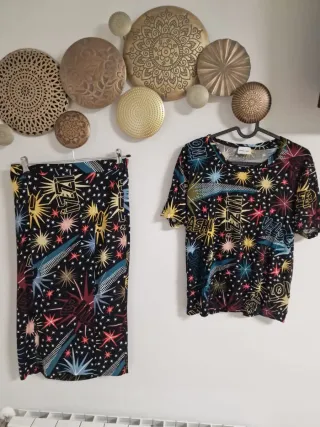 Conjunto Bimba y Lola Falda y Camiseta Estampado