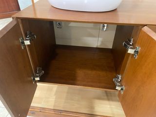 Mueble de baño madera 90 y cerámica