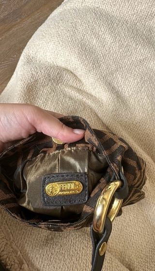 Borsa Fendi Zucca marrone e nera