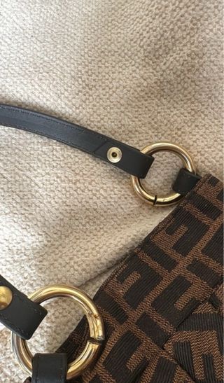 Borsa Fendi Zucca marrone e nera