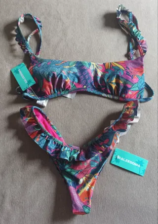 Bikini Calzedonia Talla S Estampado Tropical