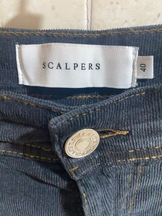 Pantalón pana Scalpers negro talla 40