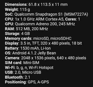 sony xperia e blanco