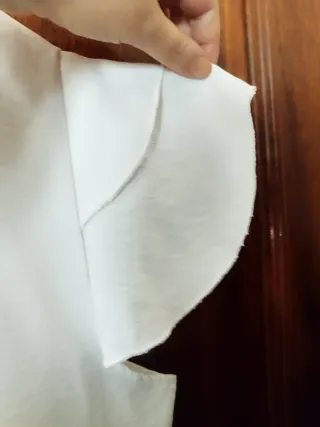 Blusa Festa blanca manga corta talla 52