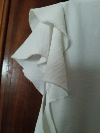 Blusa Festa blanca manga corta talla 52