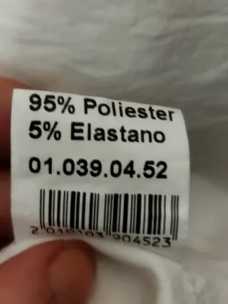 Blusa Festa blanca manga corta talla 52