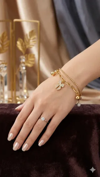 Bracciale donna Acciaio con ciondoli