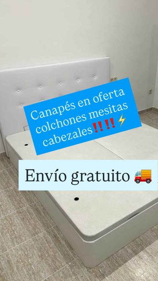 Canapés, colchones y cabezales en oferta