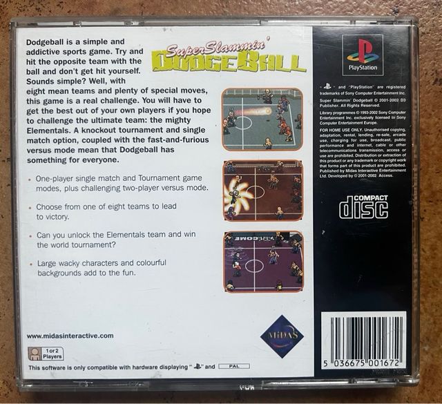 Super Slammin' Dodgeball PlayStation PAL