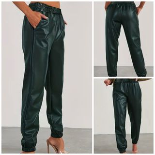 Pantalón efecto piel color verde SIN ESTRENAR