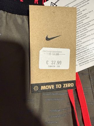 Pantaloneta Nike Running Gris y Rosa