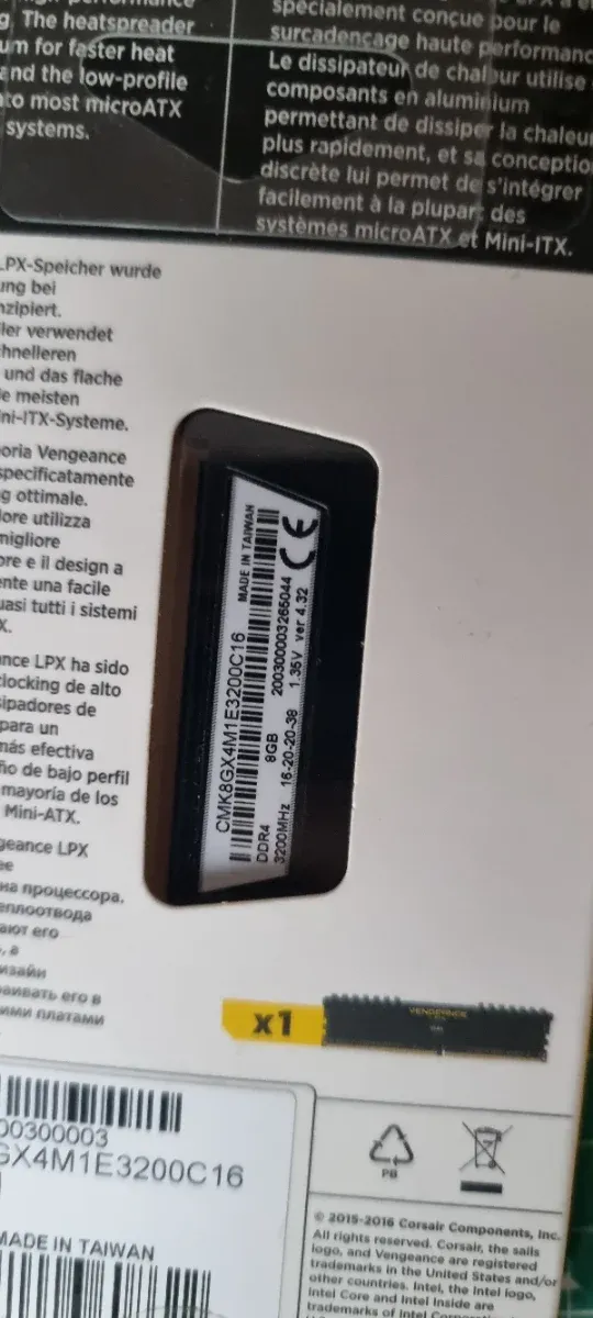 Corsair Vengeance LPX DDR4 2x8GB 3200MHz afbeelding 2