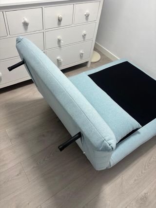 Sofá Cama Individual Azul para dormitorio invitado