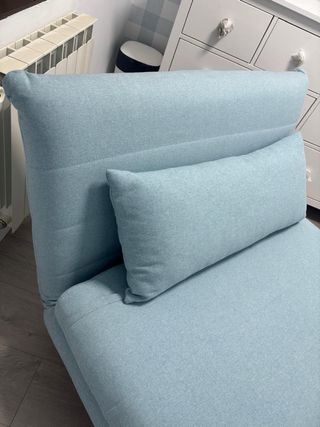 Sofá Cama Individual Azul para dormitorio invitado