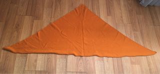 Pañuelo Zara triangular lana naranja