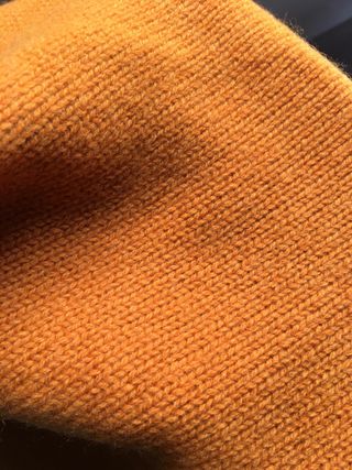 Pañuelo Zara triangular lana naranja