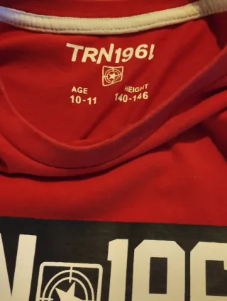 T-shirt TRN 1961 CREW rossa bambino