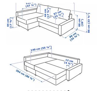 Sofá Cama IKEA FRIHETEN Chaiselongue Gris