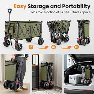 Carro Plegable Playa Todo Terreno (200L/150kg)