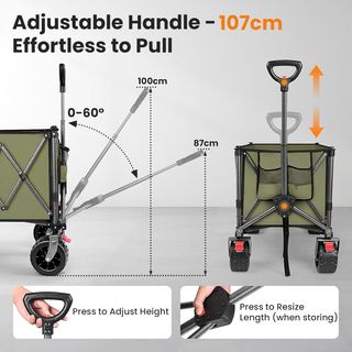 Carro Plegable Playa Todo Terreno (200L/150kg)