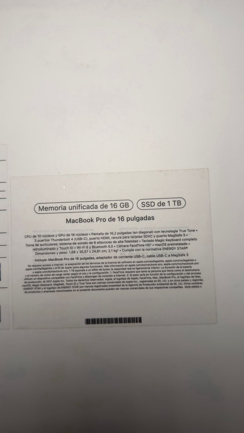 MacBook Pro 16’' M1 Pro 1TB afbeelding 5