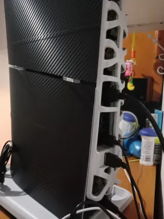PS5 Slim Digital Edition vinilo de fibra de carbon