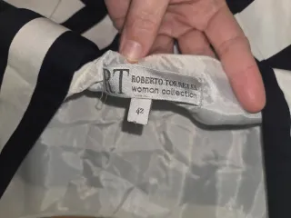 Vestido Roberto Torretta T.42 Rayas