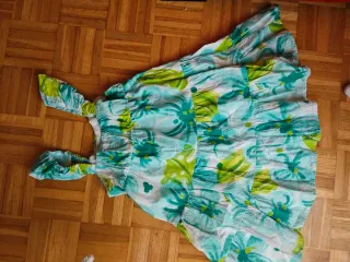 Vestido niña flores 6-7 años