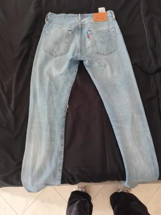 Levi's 501 Jeans W29 L32 Denim Chiaro
