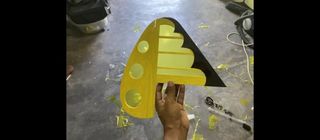 Avión RC Simbad Morado y Verde