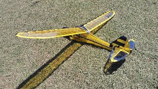 Avión RC Simbad Morado y Verde