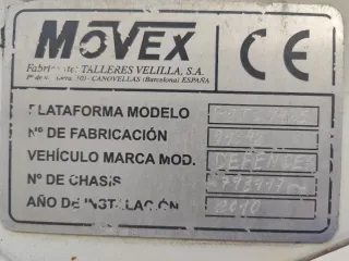 Plataforma deslizante porta coche