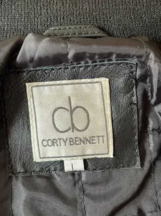 Cazadora Piel Negra Mujer