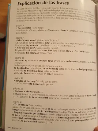 Diccionario de Inglés para principiantes.