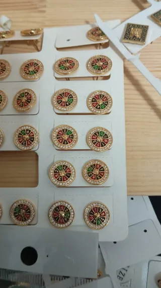 Pendientes de Ruleta Dorados