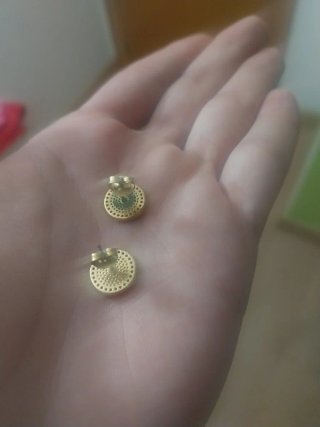 Pendientes de Ruleta Dorados