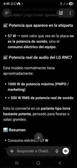 Torre Altavoz LG XBOOM Negra