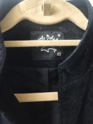 Americana de pana negra