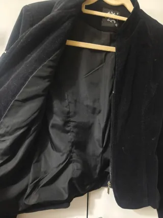 Americana de pana negra