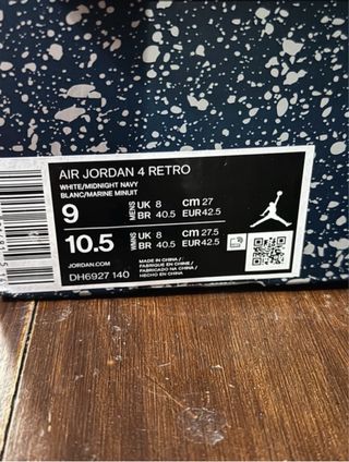 Jordan 4 Midnight Talla 42.5