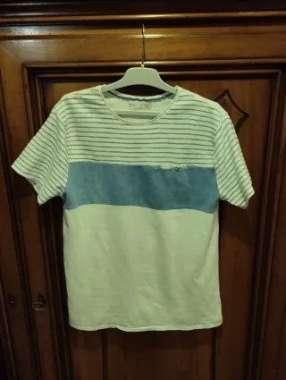 T-shirt bambino righe e blu