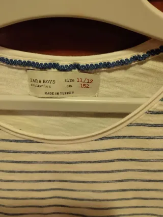 T-shirt bambino righe e blu